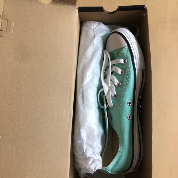 Brand new beach glass color size 10 converse - Picture 2 of 2